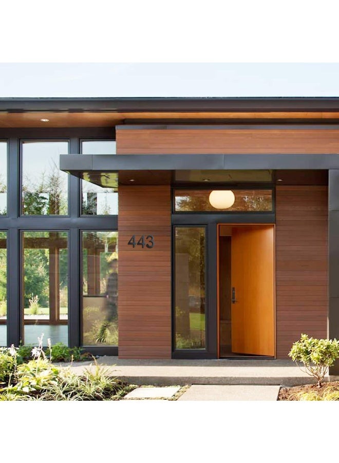 BetLight 6 Inch House Numbers- Modern Floating Stainless Steel Home Address Number Elegant Black Finish, Number 7 - Image 5